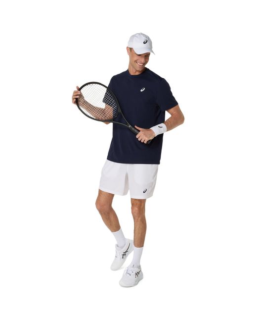 Asics Blue Court Ss Top T-Shirt for men