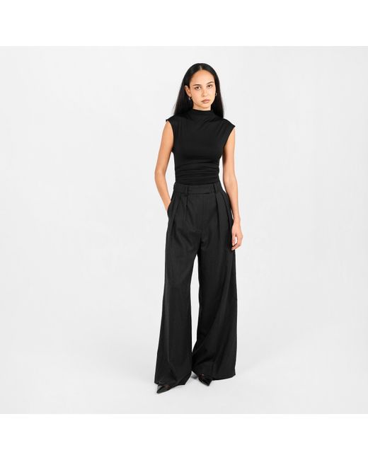 GOOD AMERICAN Black Scuba Bodysuit