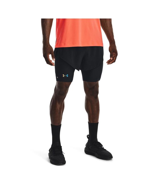 Under Armour Blue Rush Smartform Performance Gym Shorts for men