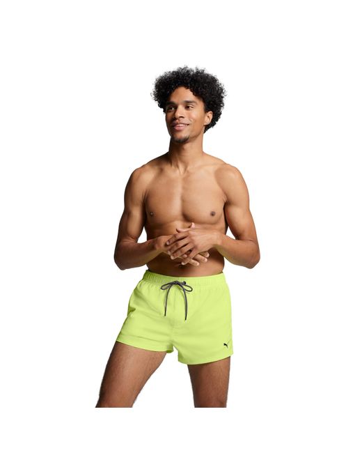PUMA Yellow Logo Shorts for men
