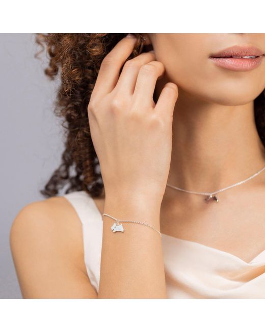 Radley Metallic Sterling Jumping Dog Bracelet