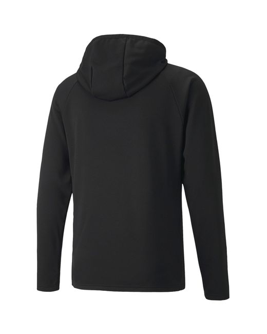 PUMA Black Teamliga Training Fleece Hoody for men