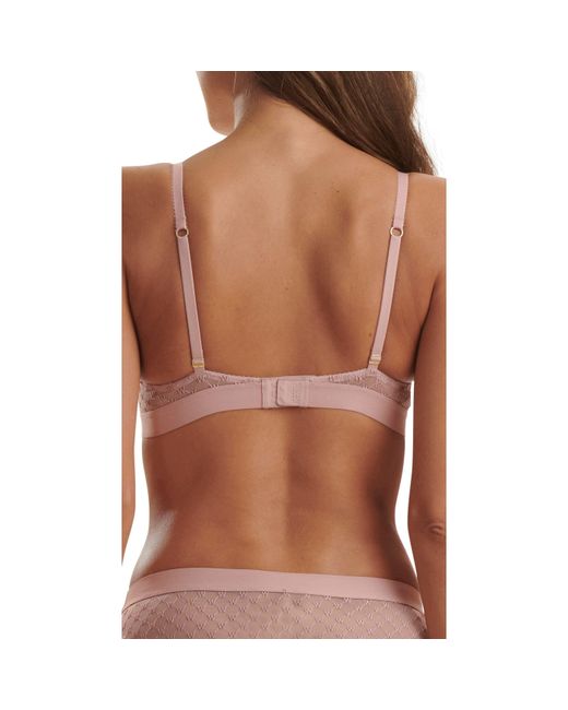 Wolford Pink Logo Lace Underwire Bra