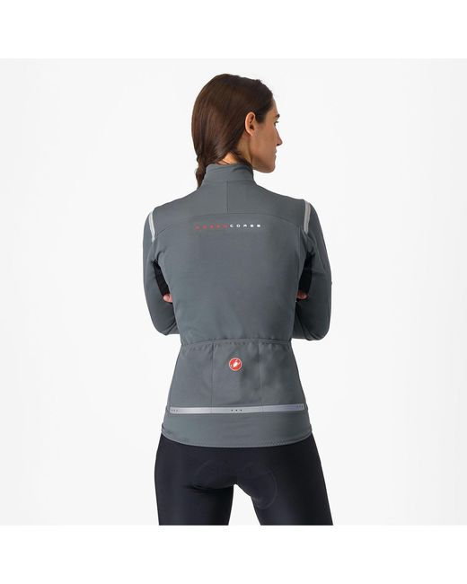 Castelli Blue Perfetto Water-Resistant Windproof Performance Cycling Jacket
