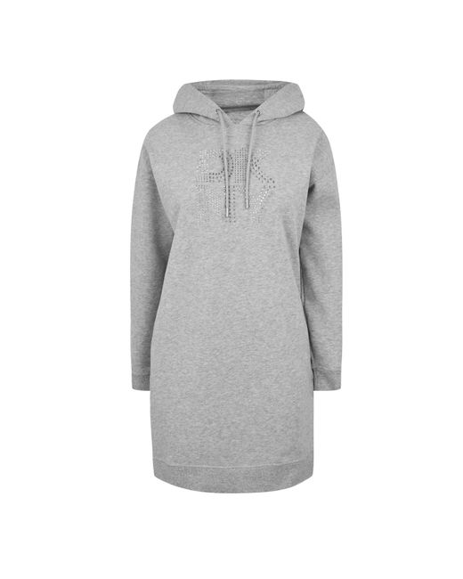 DKNY Gray Hoodie Dress