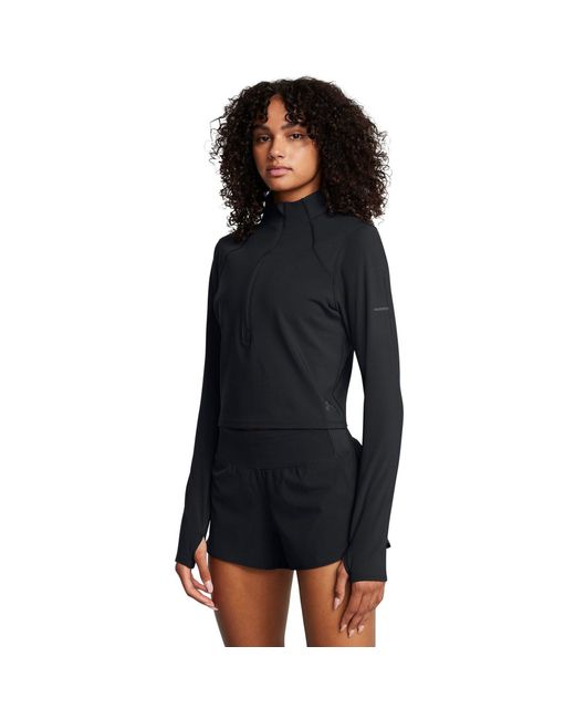 Under Armour Blue Launch Elite Half Zip Long Sleeve Performance Top