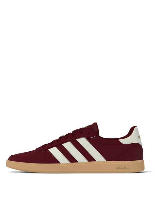 Adidas Red Breaknet Sleek Suede Shoes
