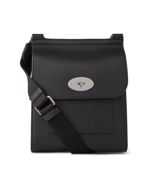 Mulberry Black Small Antony Leather Messenger Bag