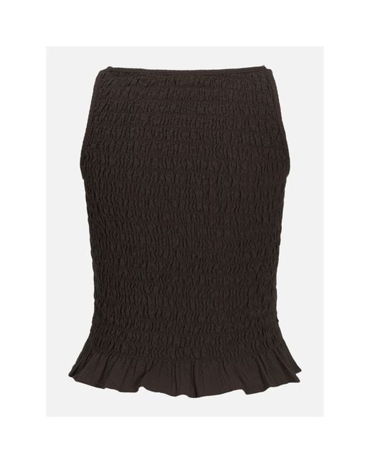 JJXX Black Smock Peplum Top