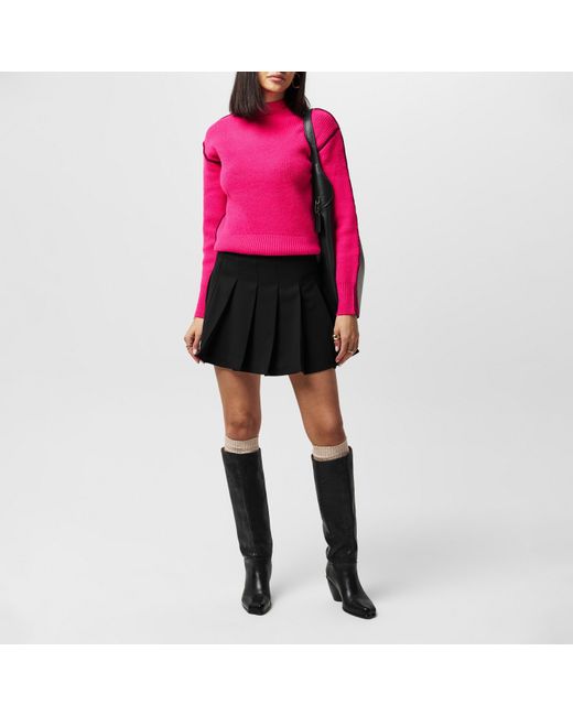 French Connection Pink Lorena Soft Knit Crew Neck Jumper