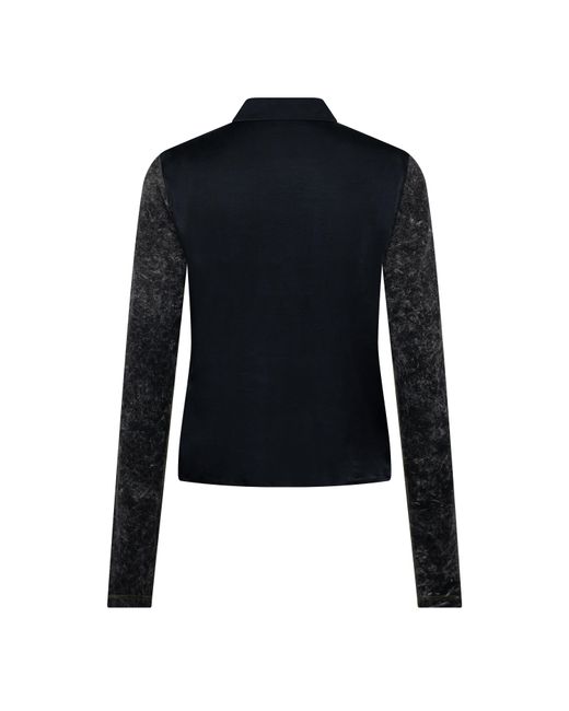 DIESEL Blue Long Sleeve Plain Shirt for men