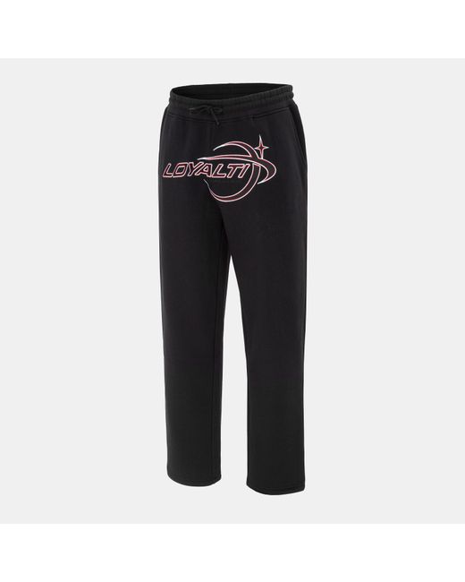 Loyalti Black Galazy Jogger Open Hem for men