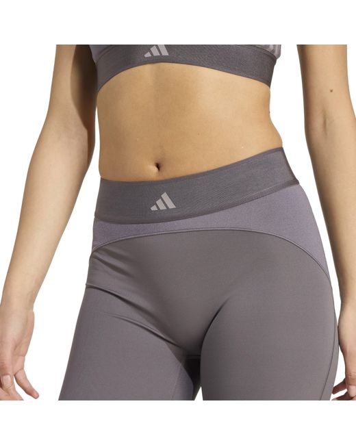 Adidas Gray Performance Gym Leggings