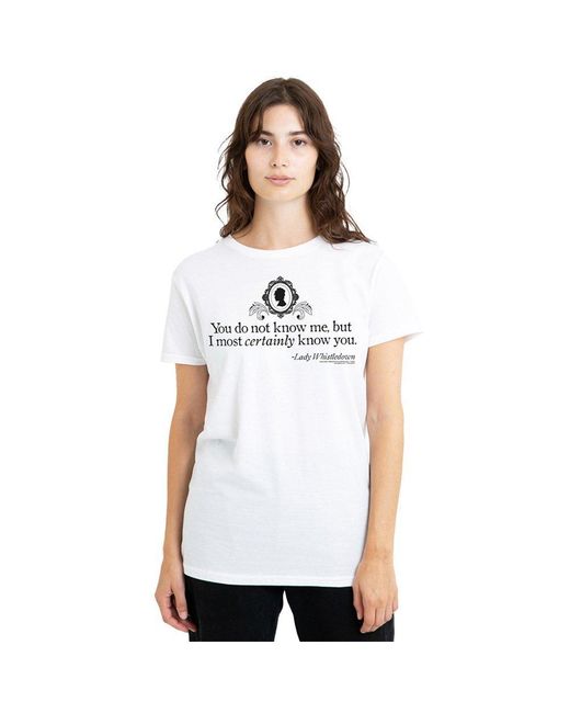 Bridgerton White You Do Not Know Me T-Shirt