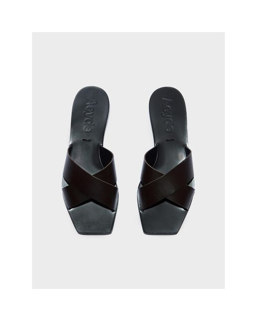 Aeyde Brown Faye Flat Sandals