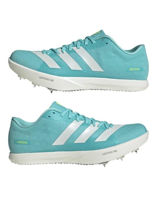 Adidas Blue Adizero Track Running Shoes for men