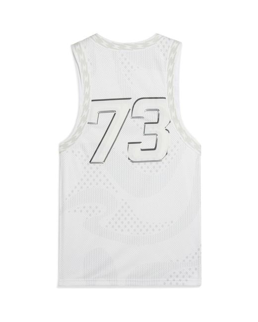 PUMA White Performance Basketball Jersey