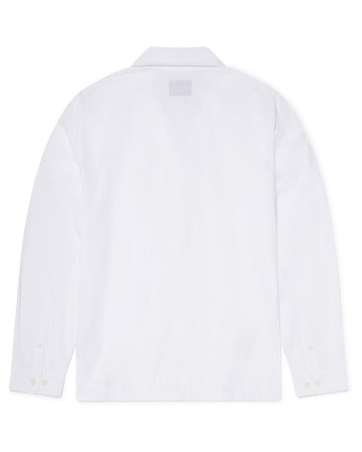 Albam White Ls Revere Shirt for men