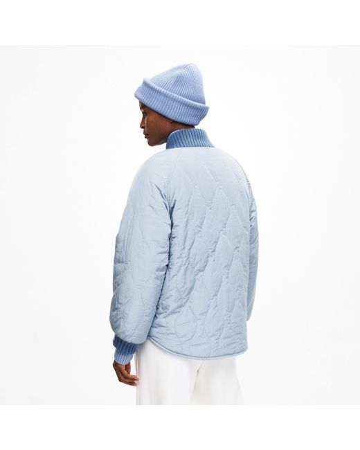 Varley Blue Serina Reversible Quilt Jacket