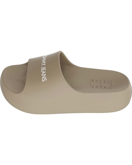 Tommy Hilfiger Gray Tj Flatform Sliders