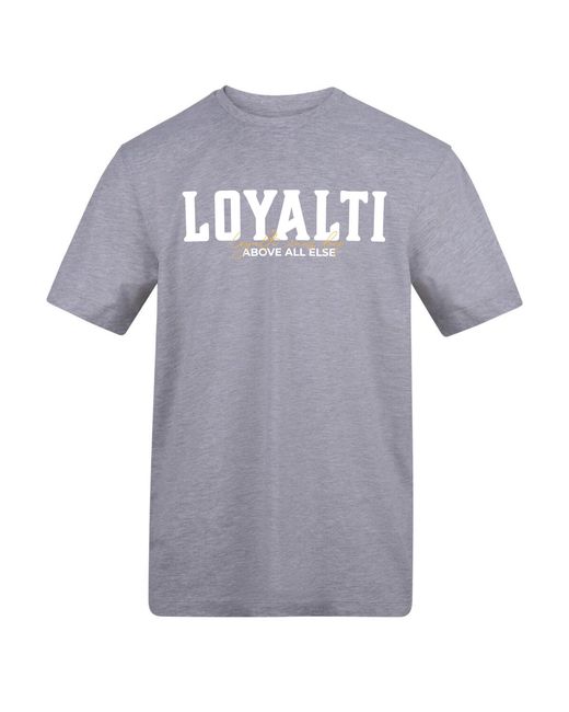 Loyalti Gray Printed Adults Tee