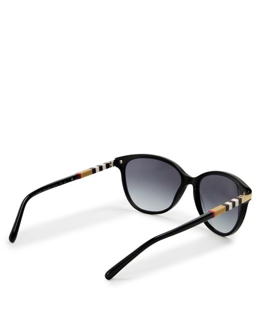 Burberry Gray Round Sunglasses