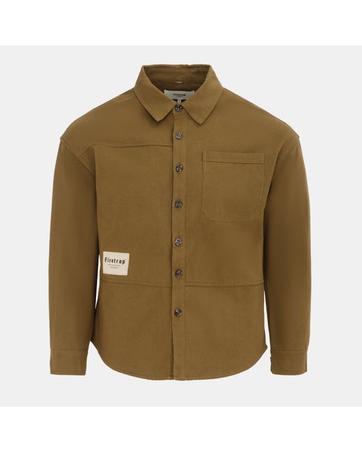 Firetrap Green Heavy Shirt for men