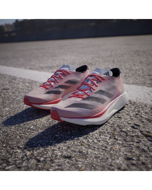 Adidas Pink Adizero Takumi Sen 10 Running Shoes