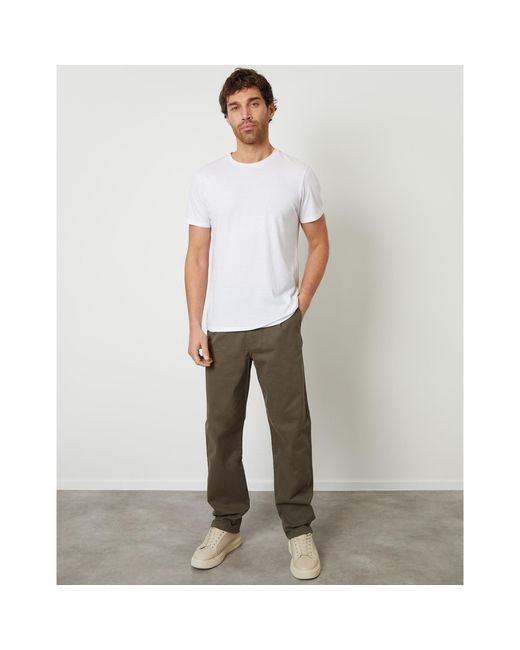 Threadbare Gray Fog Tailored Fit Chinos for men