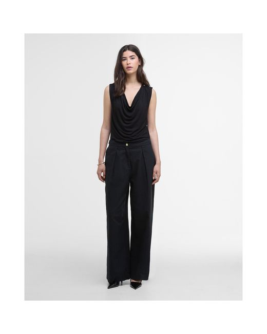 Barbour Black Saskia Top