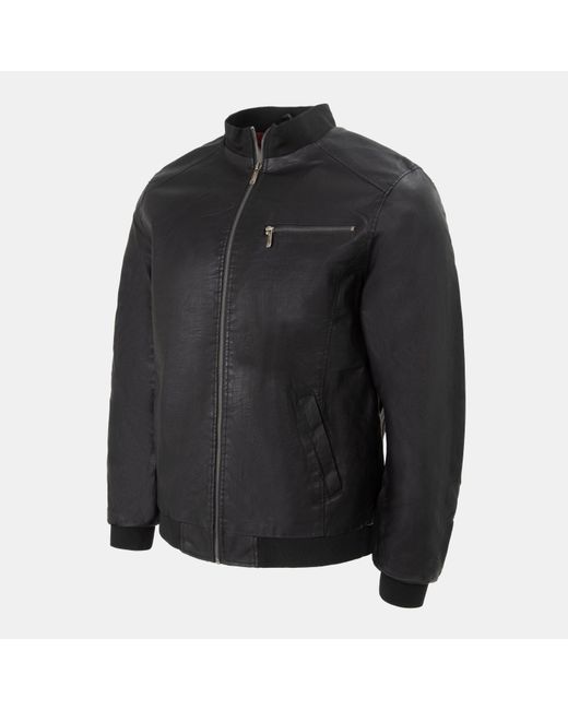 Firetrap Black Wash Bomber for men