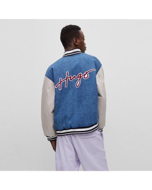 HUGO Blue Denim Jacket for men