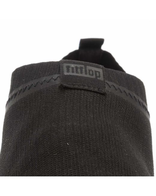 Fitflop Black Fit Flop /Ladies Uberknit Slip-On Trainers