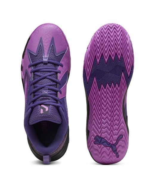 PUMA Purple Scoot Zeros Lightning Basketball Trainers for men