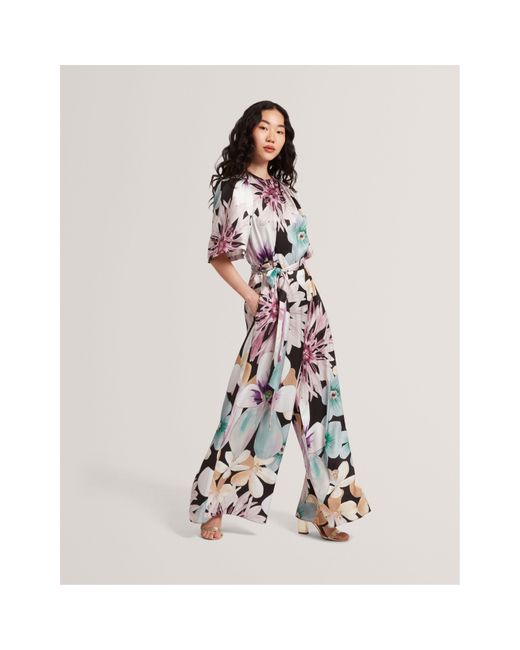 Ted Baker Black Wide Leg Jumpsuit