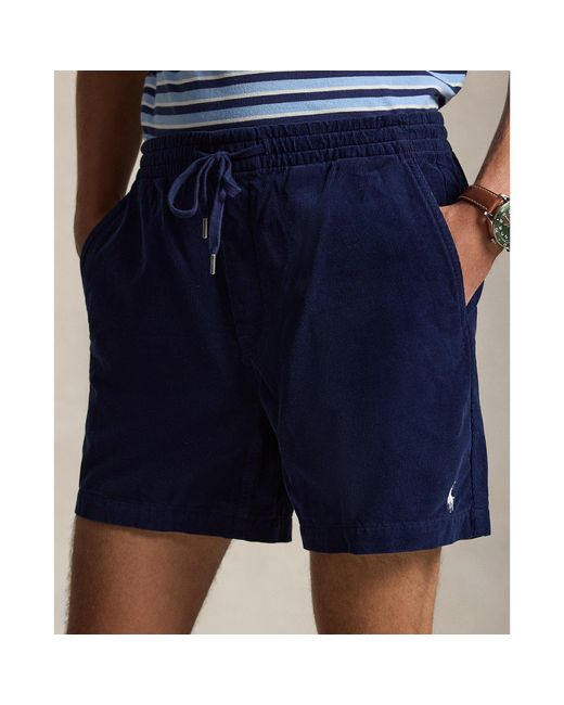 Polo Ralph Lauren Blue Prepster Corduroy Shorts for men