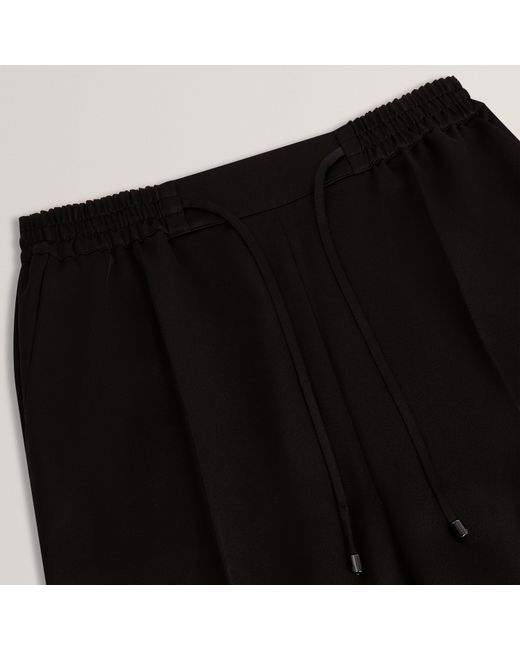 Ted Baker Black Ted Satin Wide Leg Trouser
