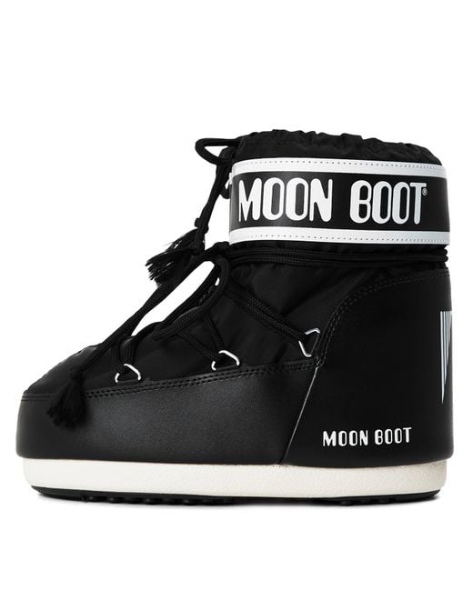 Moon Boot Black Icon Low Nylon Boots