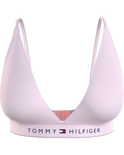 Tommy Hilfiger Blue Logo Triangle Bra