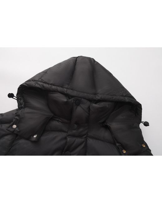 Firetrap Black Duck Down Knee Length Hooded Down Jacket
