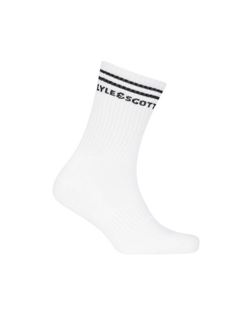 Lyle & Scott Black Reinforced Work Socks for men