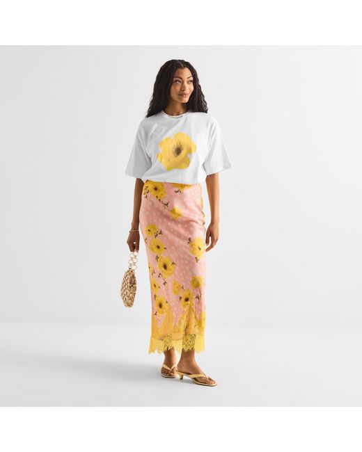 Never Fully Dressed Yellow Midi Skirt