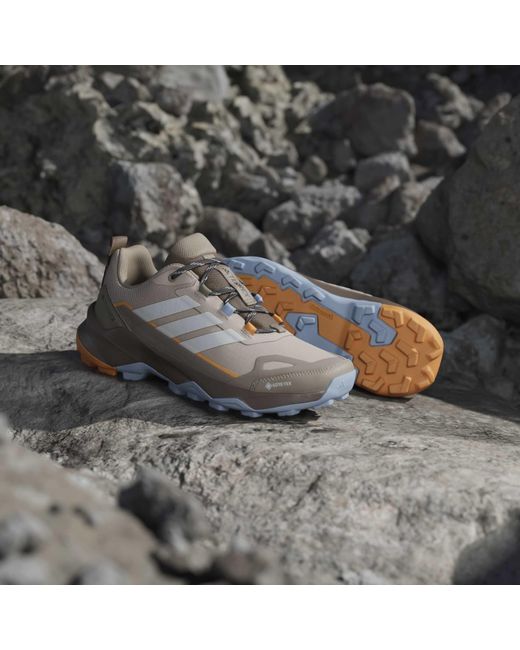Adidas Brown Terrex Skychaser Ax5 Gore-Tex Hiking Shoes