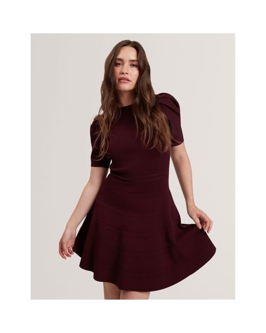 Ted Baker Red Knitted Jumper Dress