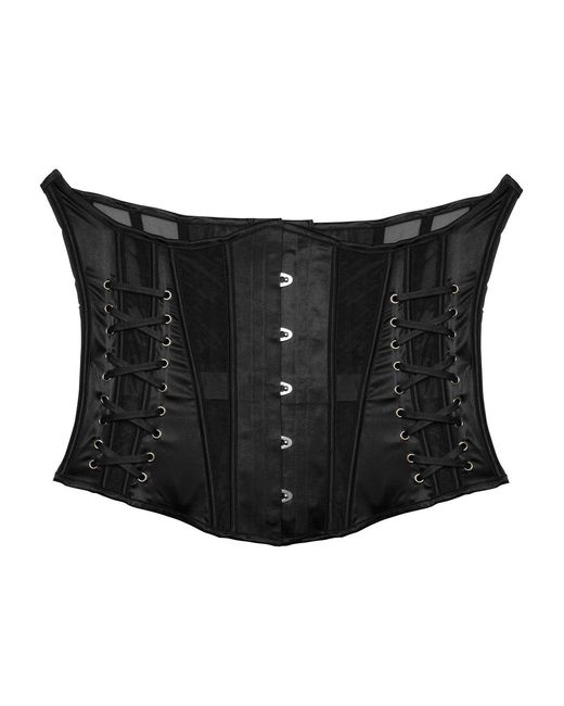 Playful Promises Blue Etta Tie Underbust Corset