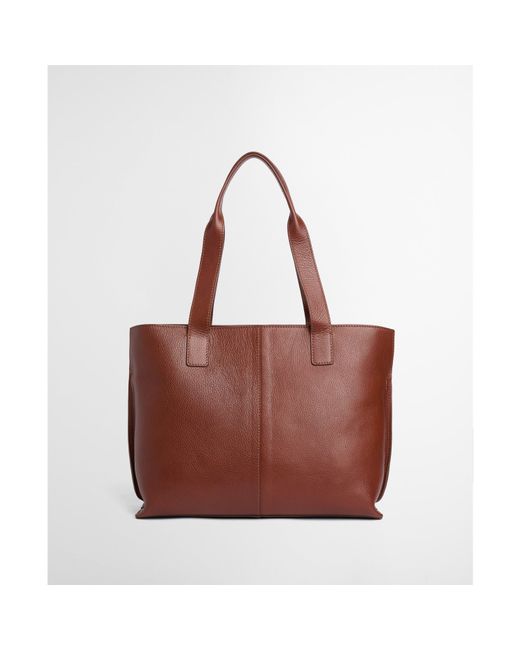 Barbour Brown Alder Leather Tote Bag