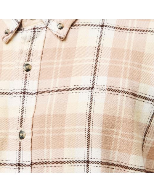 Timberland Natural Long-Sleeve Check Patterned Shirt for men