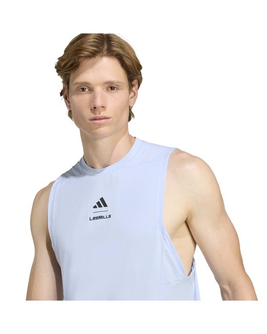 Adidas Blue Training Performance Vest for men
