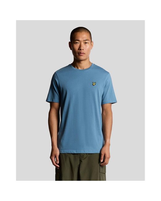 Lyle & Scott Blue Basic Logo T Shirt for men