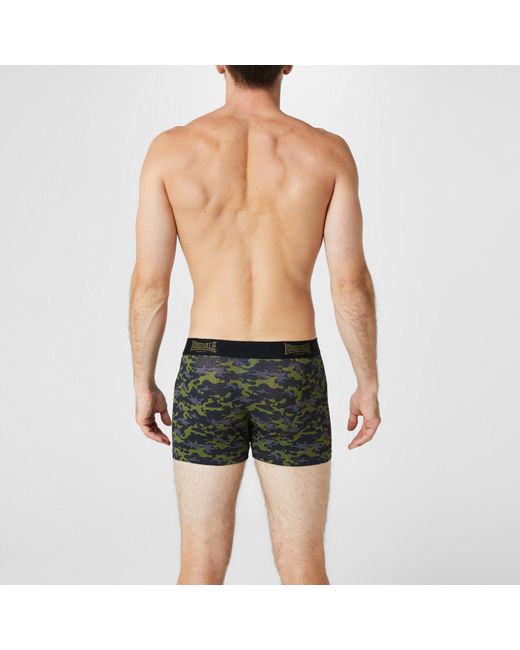 Lonsdale Green Trunk Shorts 2 Pack for men